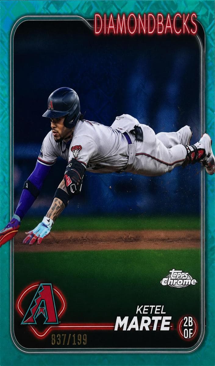 Ketel Marte 2024 topps Topps Chrome Logofractor Edition