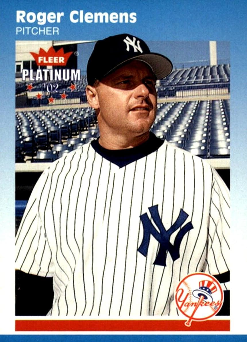 Roger Clemens 2002 fleer Platinum