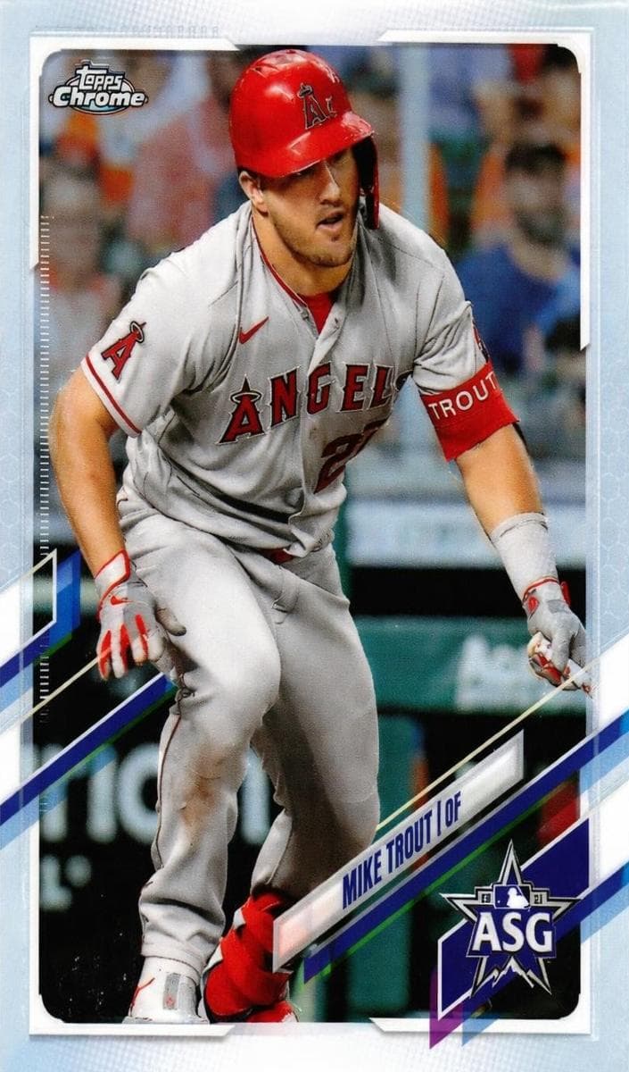 Mike Trout 2021 topps Topps Chrome Update
