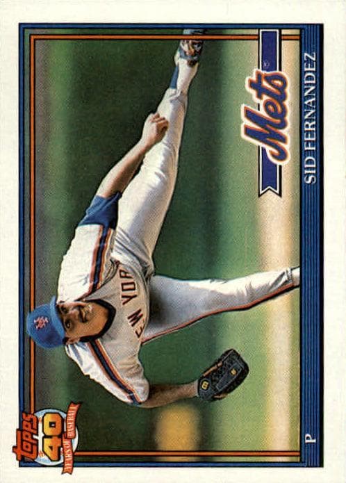 Sid Fernandez 1991 topps Topps