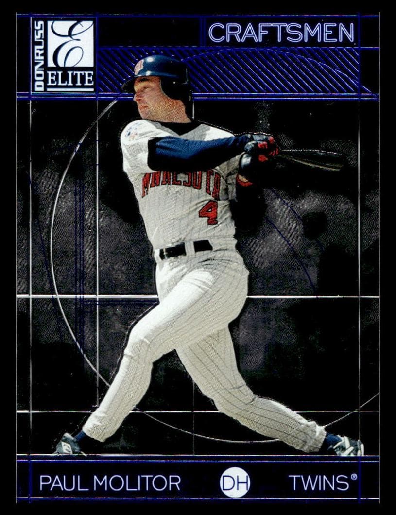 Paul Molitor 1998 panini Donruss Elite