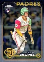 Jackson Merrill 2024 topps Topps Chrome Update Image Variation (Yelling)