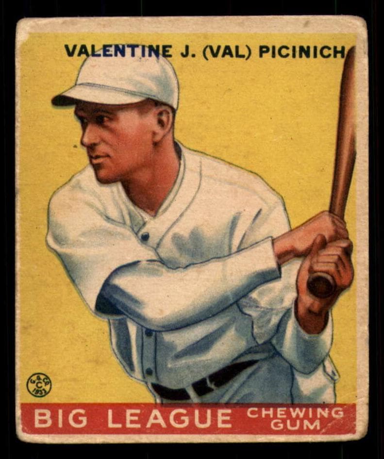 Valentine J. “Val” Picinich 1933 unknown Goudey