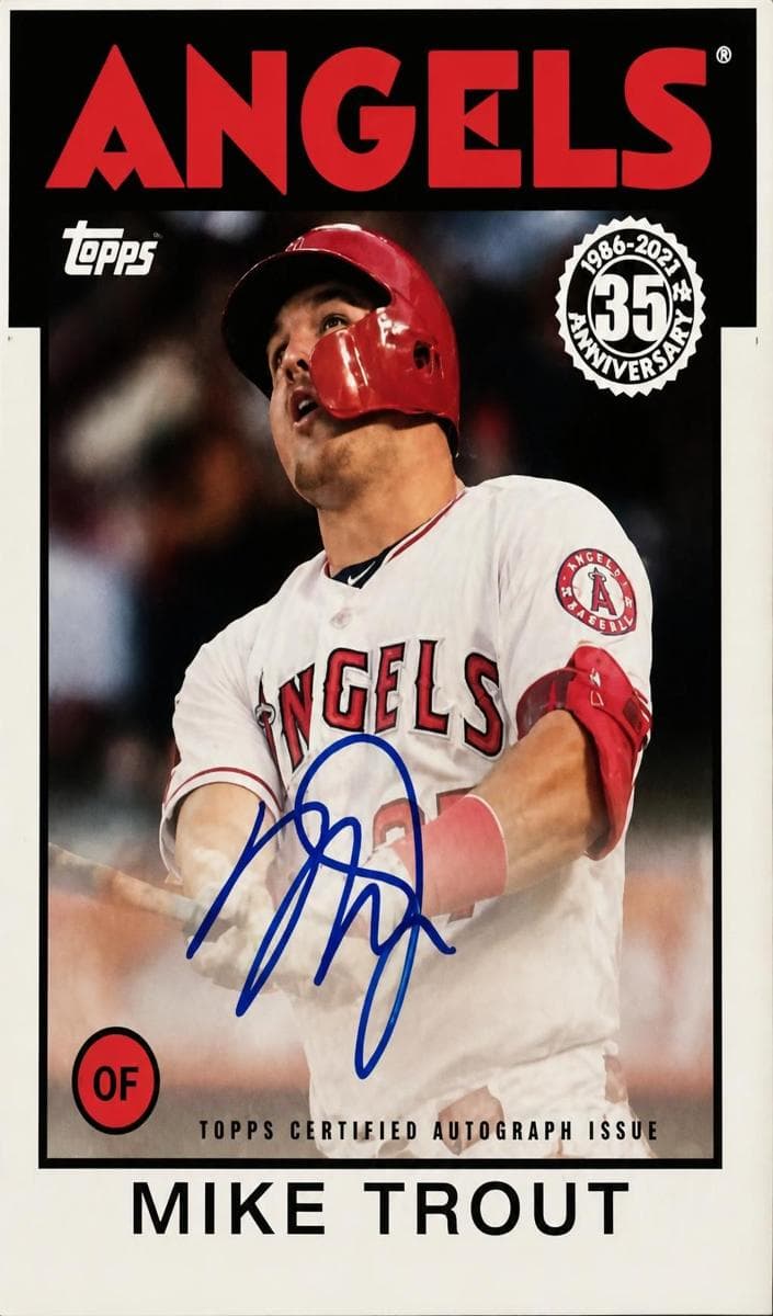 Mike Trout 2021 topps Topps Update