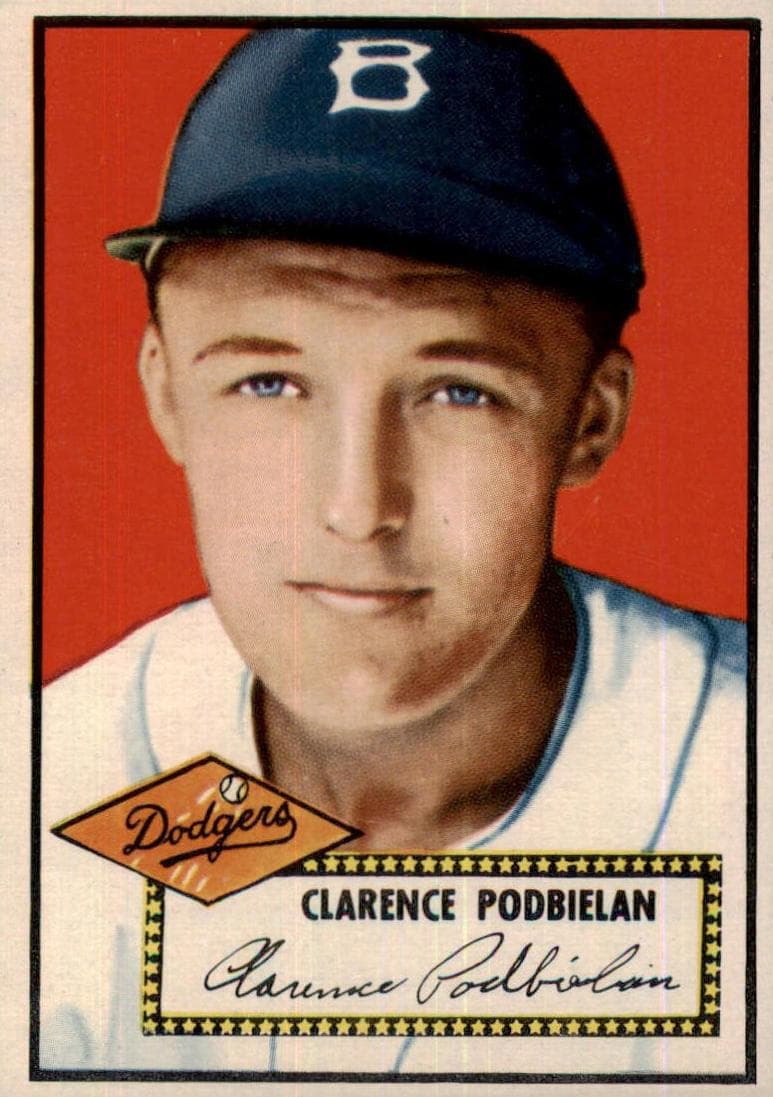 Clarence Podbielan 1952 topps Topps