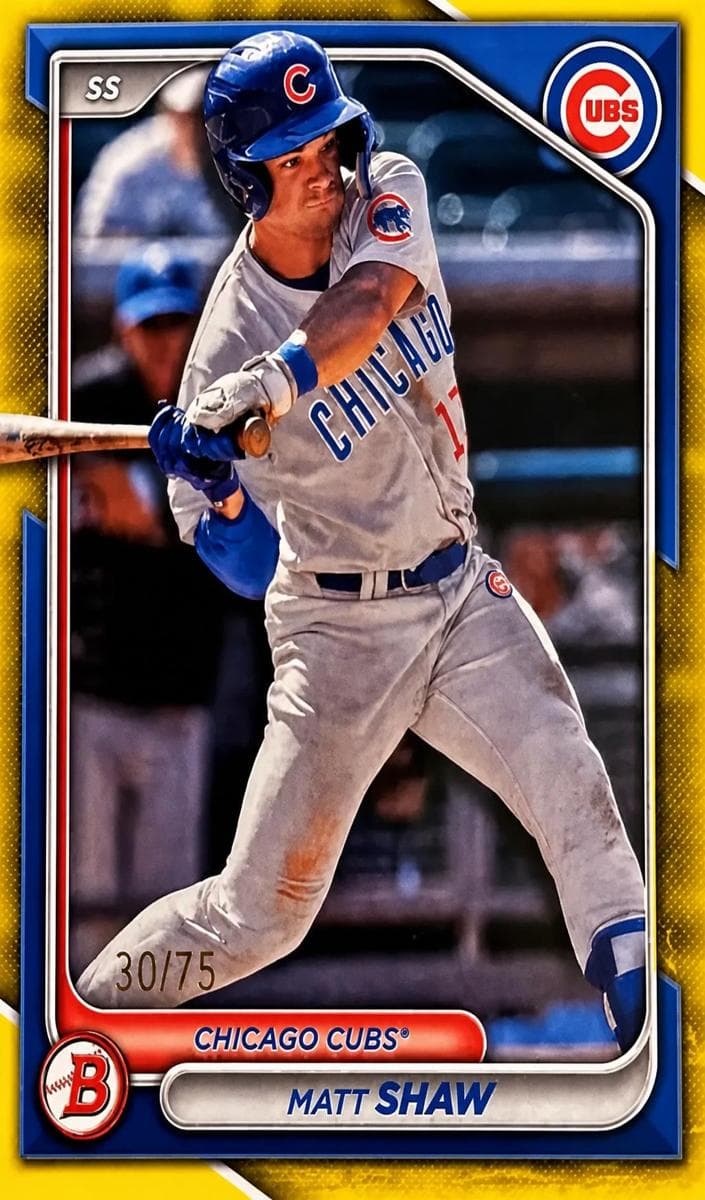 Matt Shaw 2024 bowman Prospects