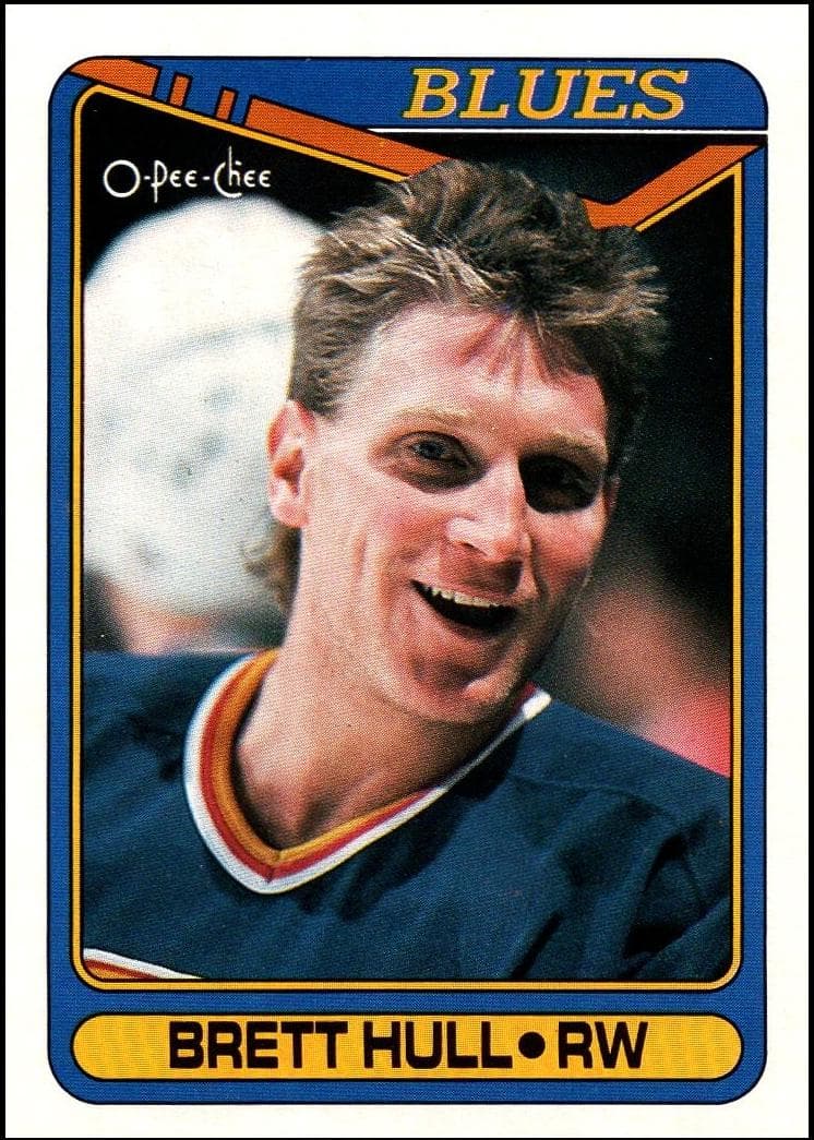 Brett Hull 1990 topps O-Pee-Chee