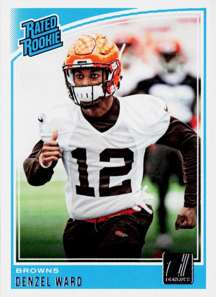 Denzel Ward trading card