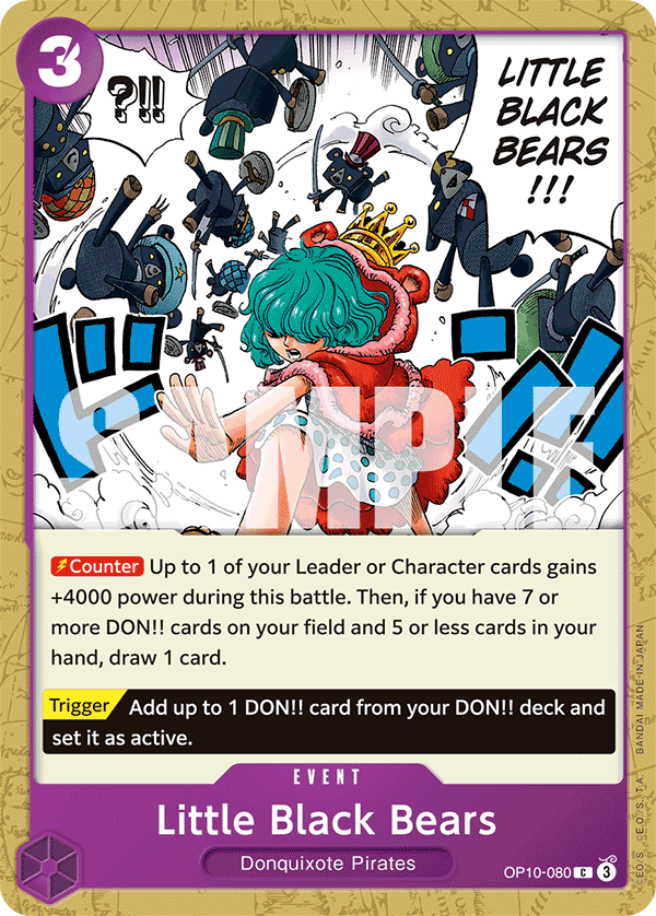 Little Black Bears 2025 One Piece Royal Blood