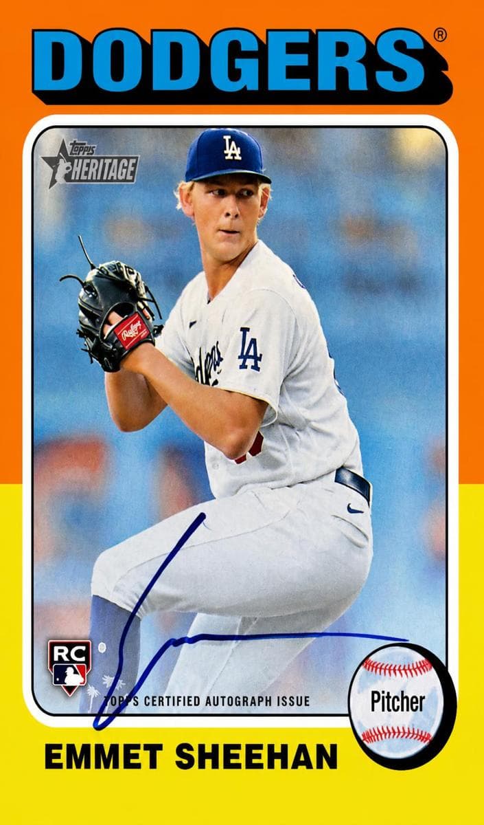 Emmet Sheehan 2024 topps Topps Heritage