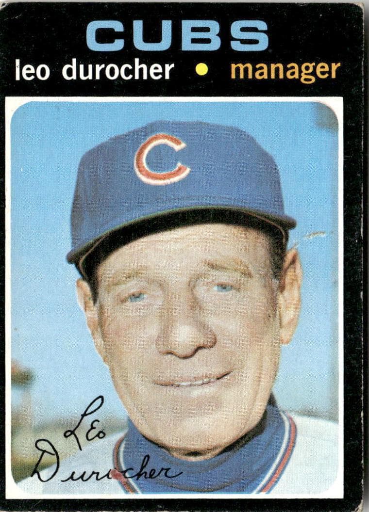 Leo Durocher 1971 topps Topps