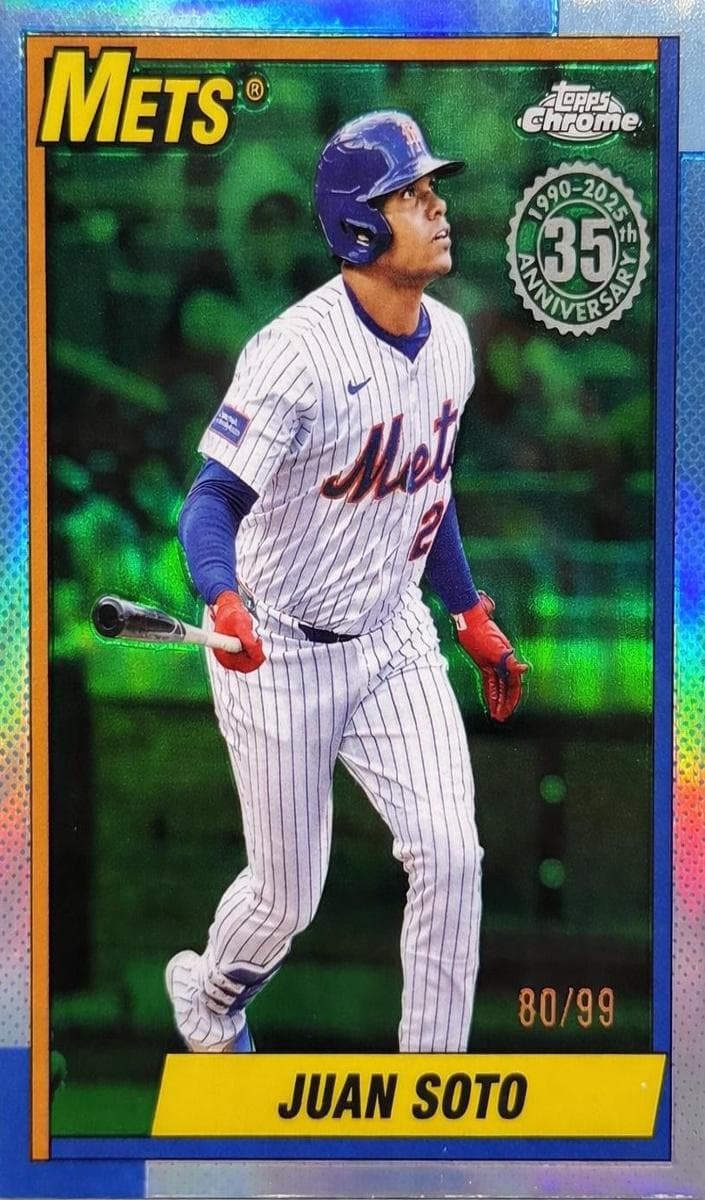 Juan Soto 2025 topps Topps Chrome Update
