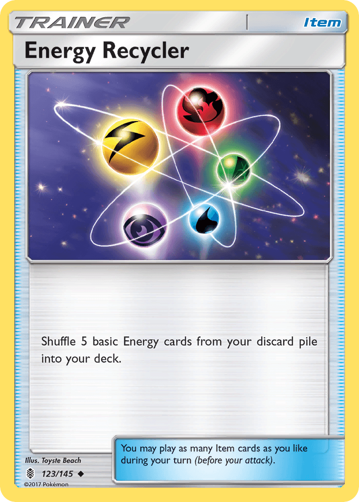 Energy Recycler 2017 Pokemon Guardians Rising Reverse Holo