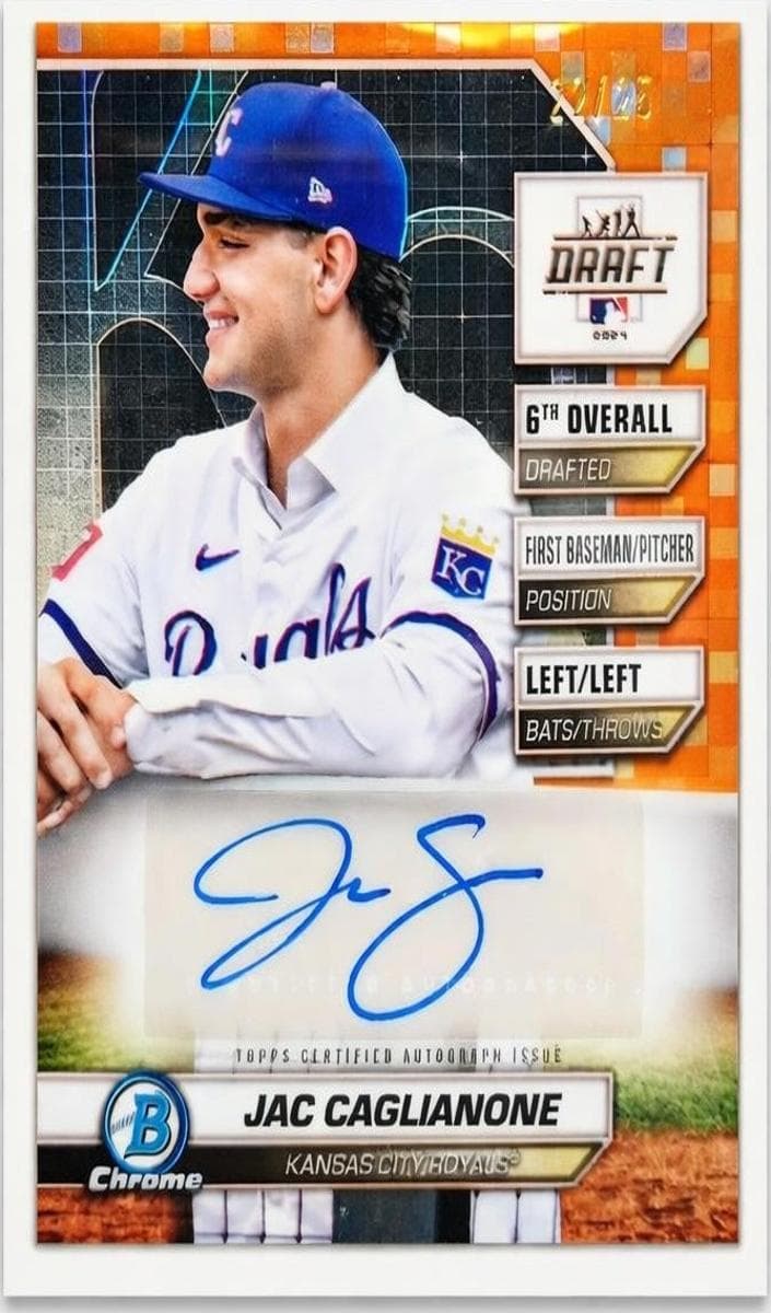 Jac Caglianone 2024 bowman Bowman Draft
