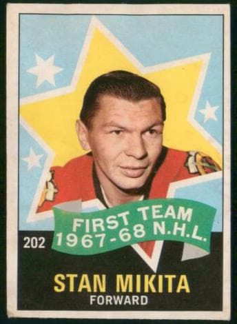 Stan Mikita 1968 topps O-Pee-Chee