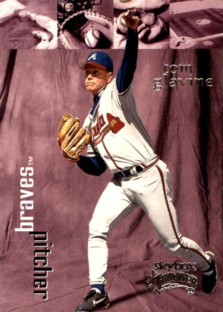 Tom Glavine 1999 fleer SkyBox Thunder