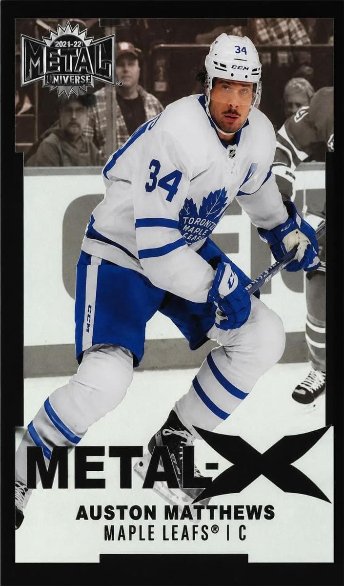 Auston Matthews 2021 fleer SkyBox Metal Universe