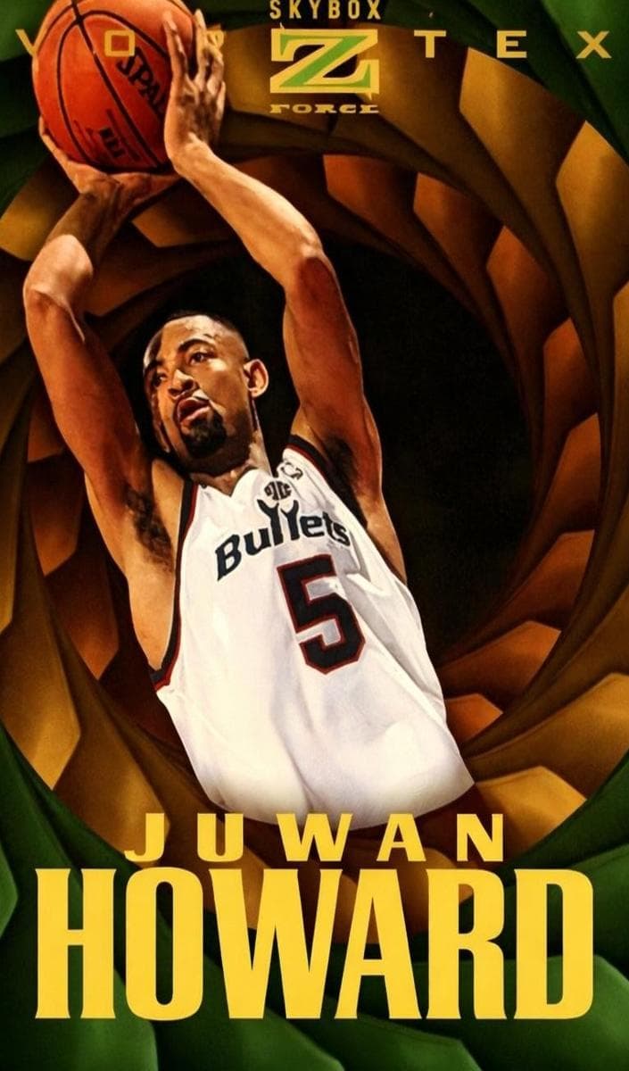 Juwan Howard 1996 skybox Z-force
