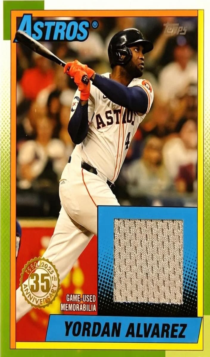 Yordan Alvarez 2025 topps Topps