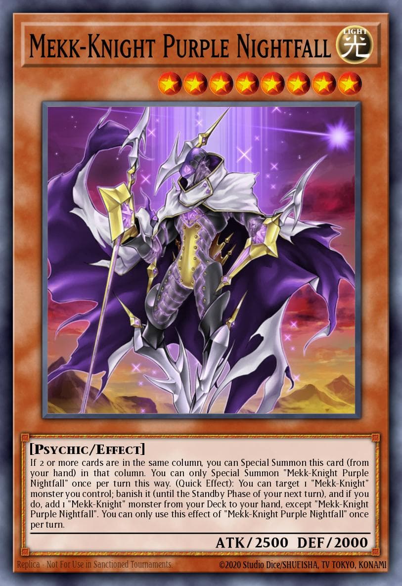 Mekk-Knight Purple Nightfall 2018 Yu-Gi-Oh! 2018 Mega-Tin Mega Pack