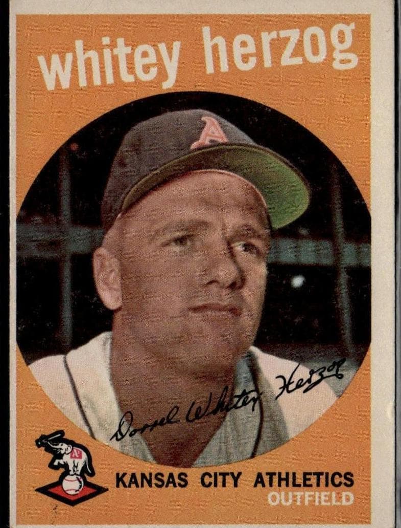 Whitey Herzog 1959 topps Topps