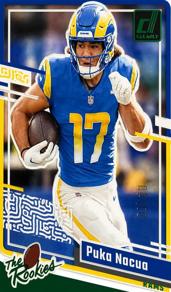 Puka Nacua 2023 panini Clearly Donruss