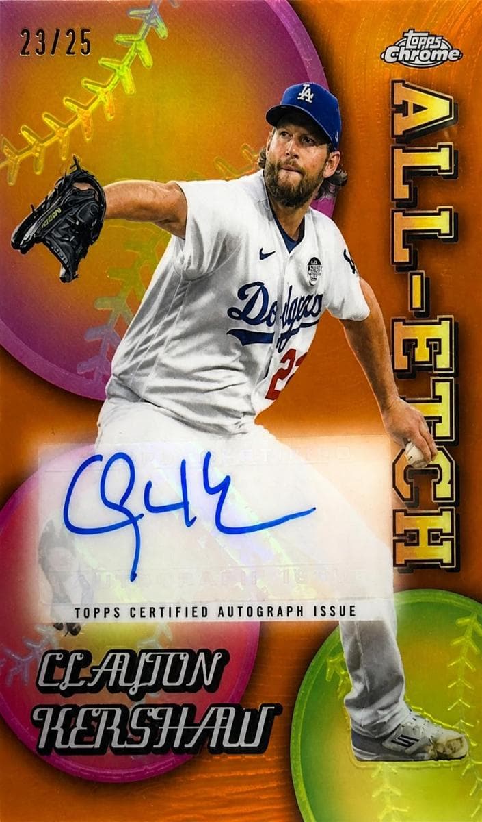 Clayton Kershaw 2024 topps Topps Chrome Update