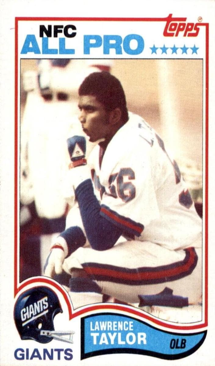 Lawrence Taylor trading card