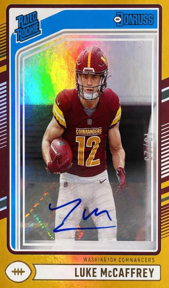 Luke McCaffrey 2024 panini Panini Donruss