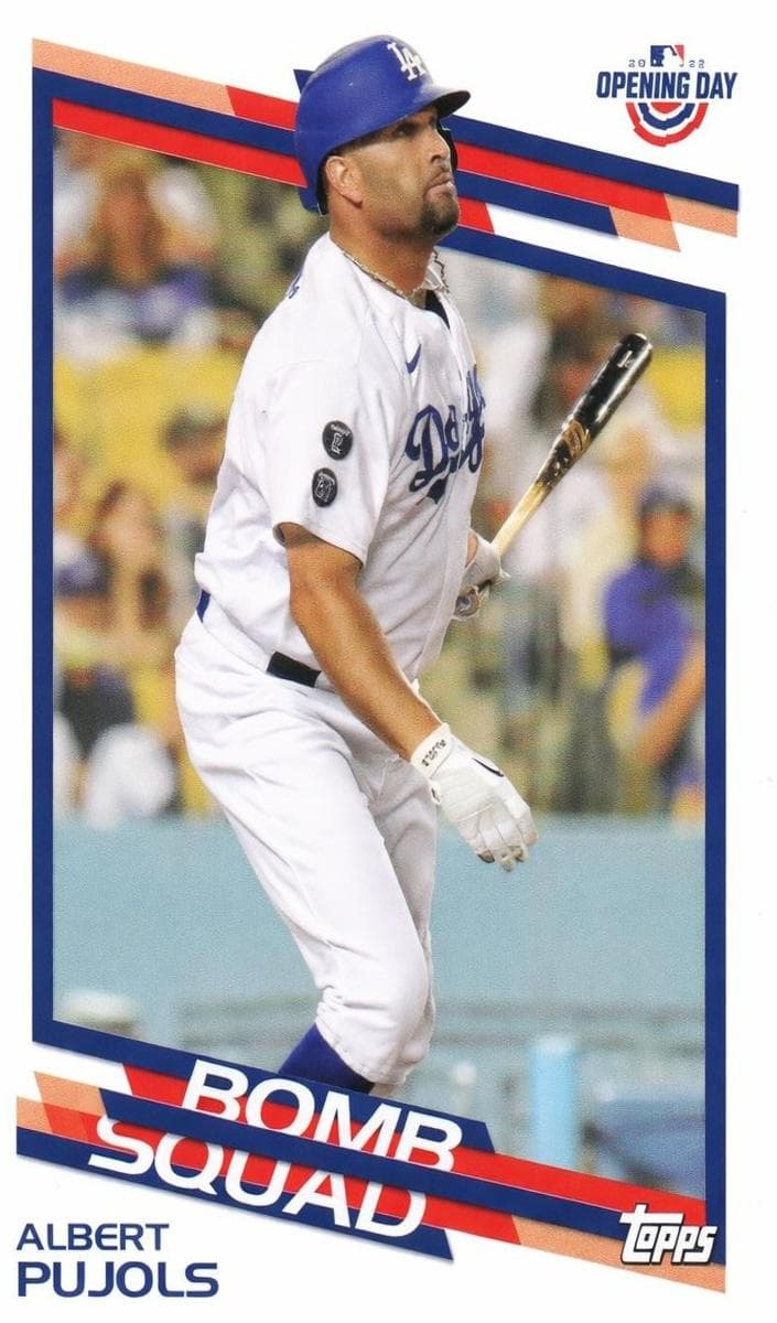 Albert Pujols 2022 topps Topps Opening Day