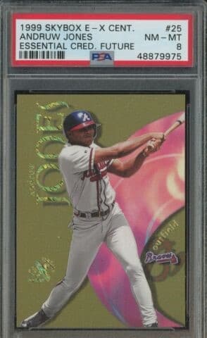 Andruw Jones 1999 fleer SkyBox E-X Century