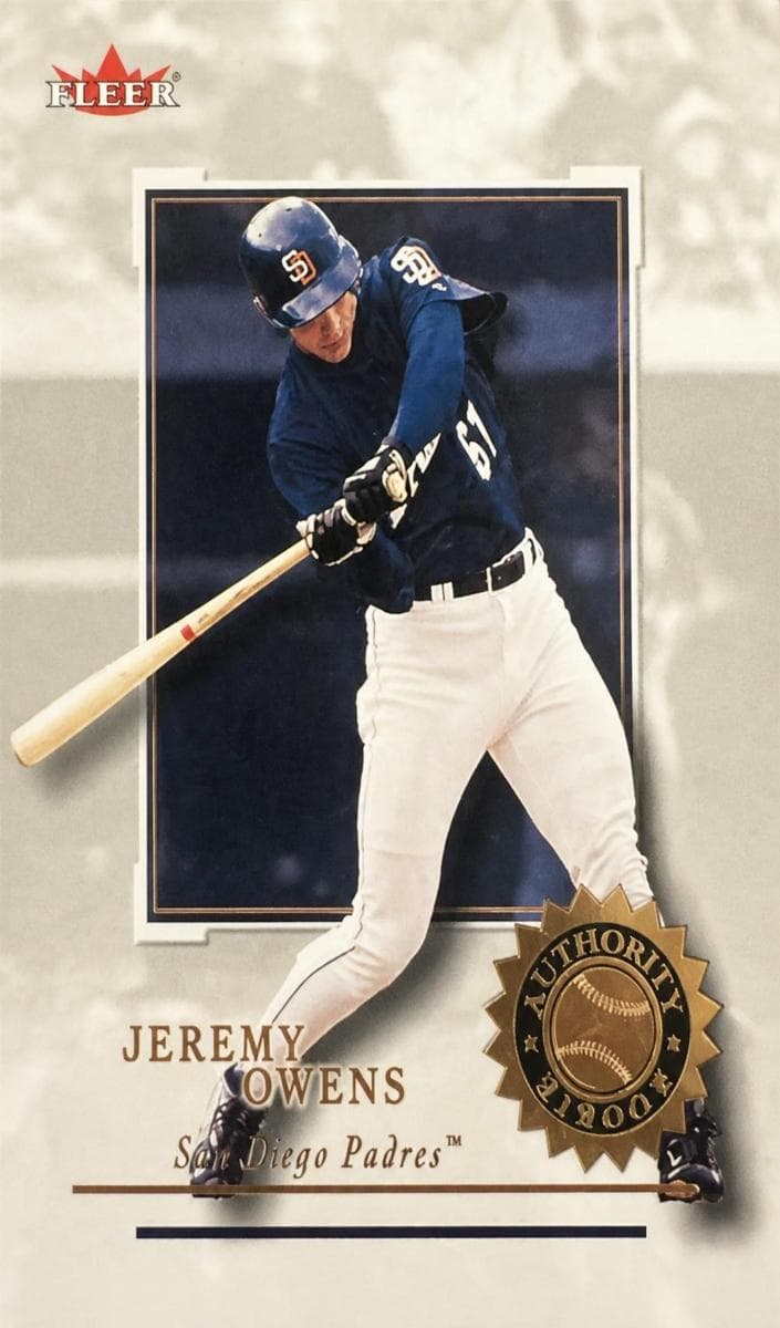 Jeremy Owens 2001 fleer Fleer Authority