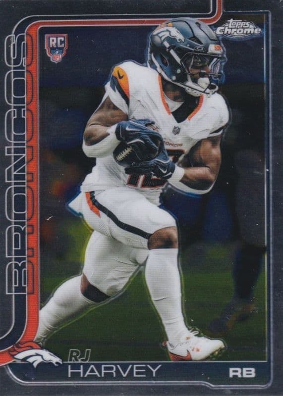RJ Harvey 2025 topps Topps Chrome Lightboard Logo Variation example 1