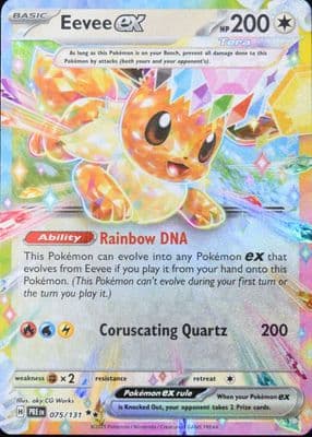 Eevee EX trading card