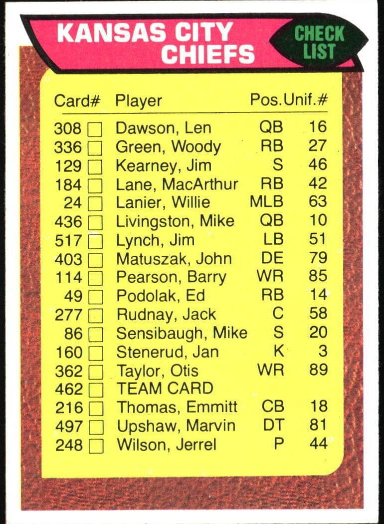 Kansas City Chiefs #462