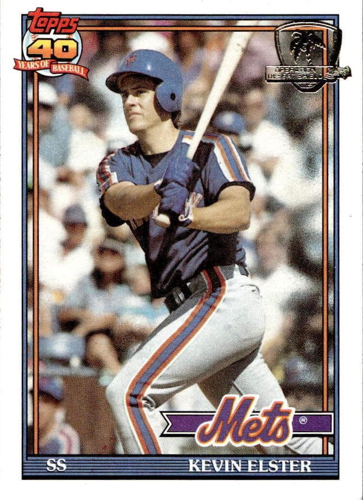 Kevin Elster 1991 topps O-Pee-Chee