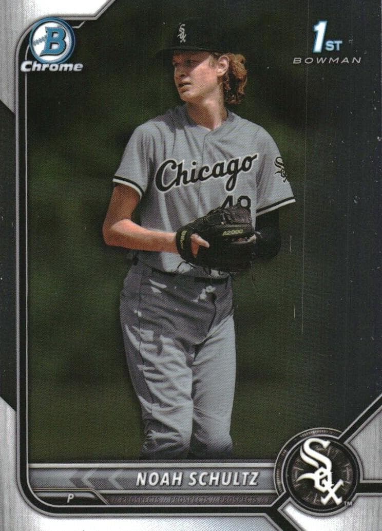 Noah Schultz 2022 bowman Draft Chrome