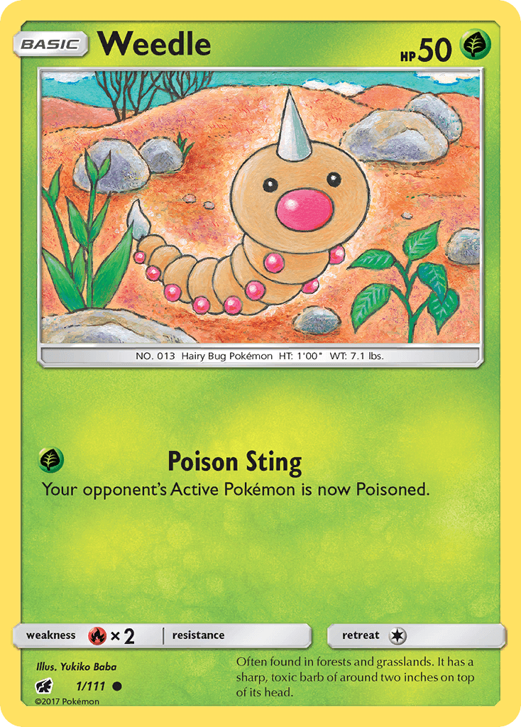 Weedle 2017 Pokemon Crimson Invasion