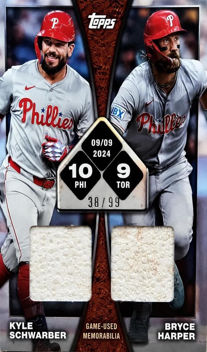 Kyle Schwarber / Bryce Harper trading card