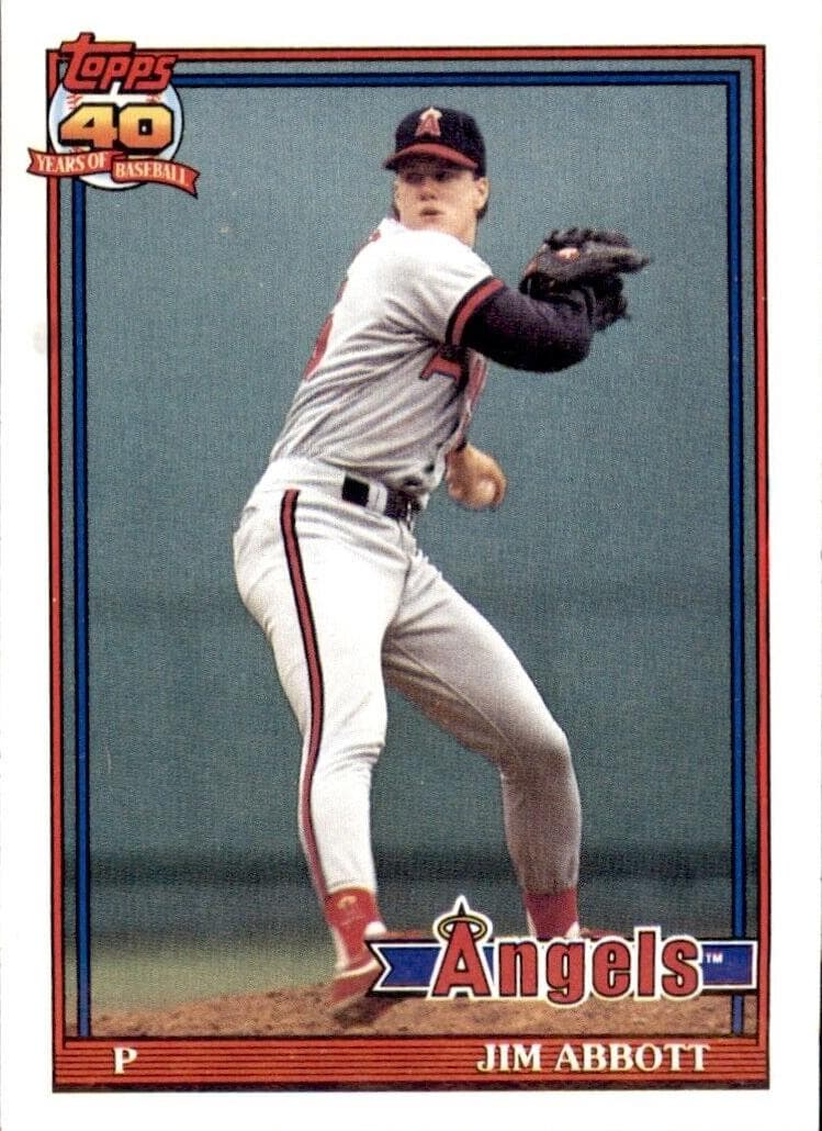 Dark Topps logo on back 1991 topps Topps