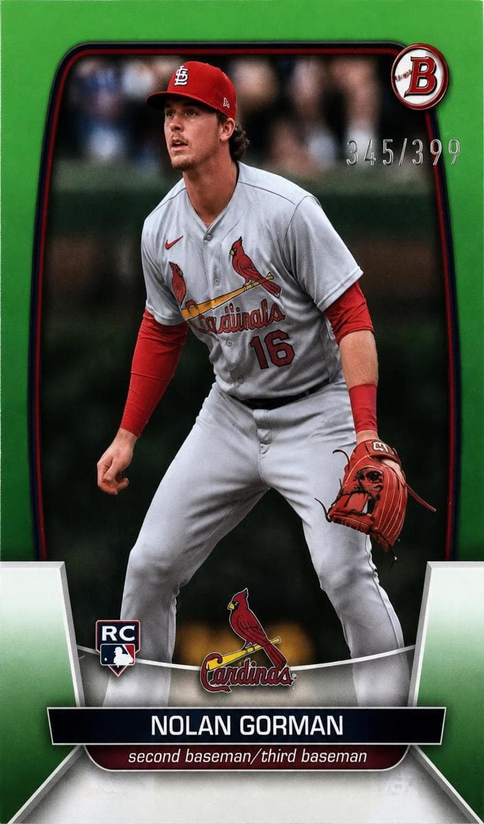 Nolan Gorman 2023 bowman Bowman