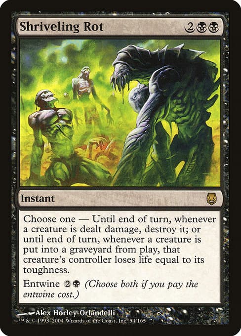 Shriveling Rot 2004 Magic: The Gathering Darksteel