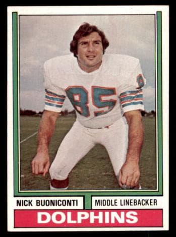 Nick Buoniconti 1974 topps Topps