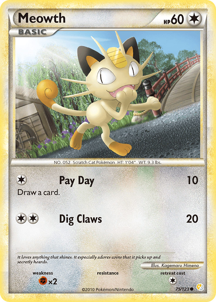 Meowth 2010 Pokemon HeartGold & SoulSilver
