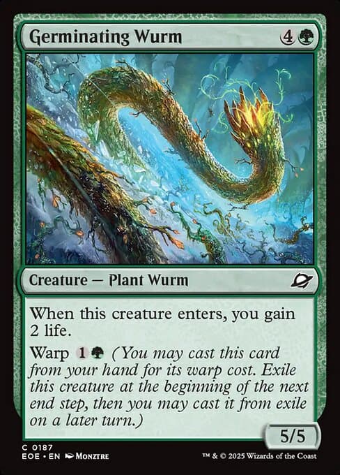 Germinating Wurm 2025 Magic: The Gathering Edge of Eternities