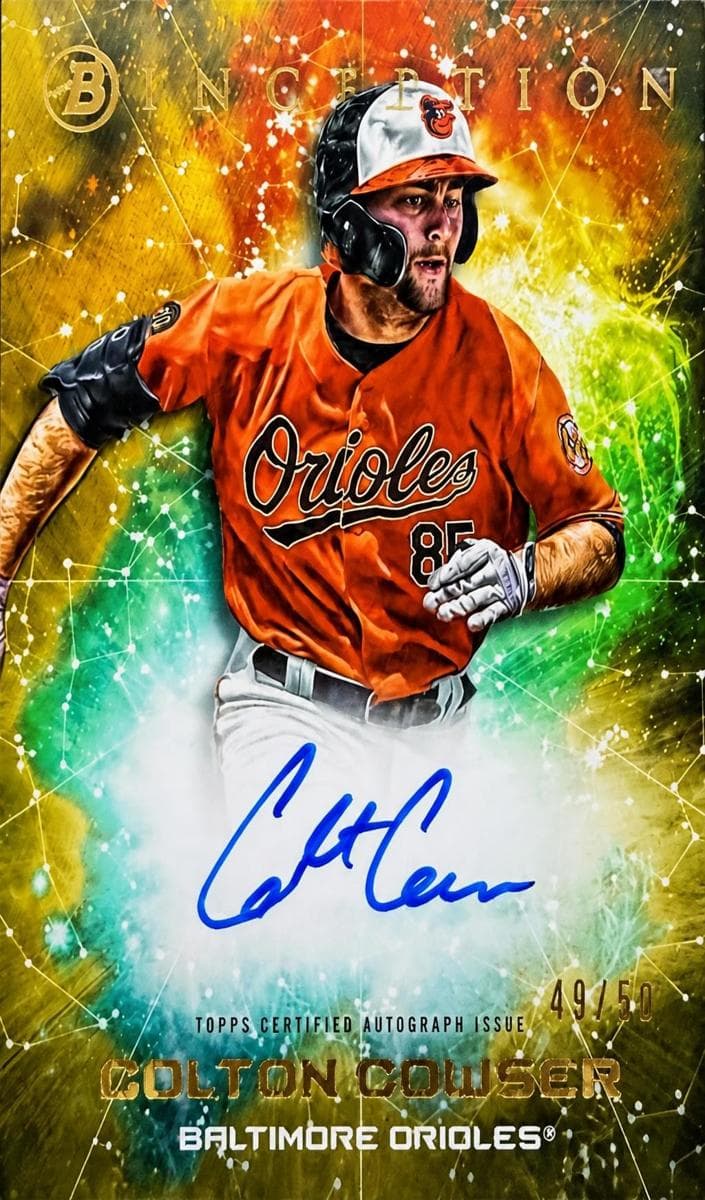 Colton Cowser 2022 bowman Bowman Inception
