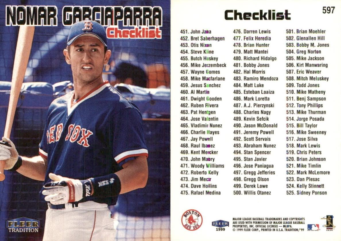 Nomar Garciaparra 1999 fleer Fleer Tradition