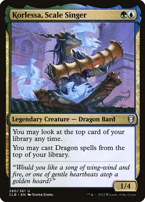Korlessa, Scale Singer 2022 Magic: The Gathering Commander Legends: Battle for Baldur's Gate