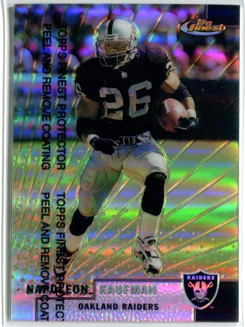 Napoleon Kaufman 1999 topps Finest Football Refractor