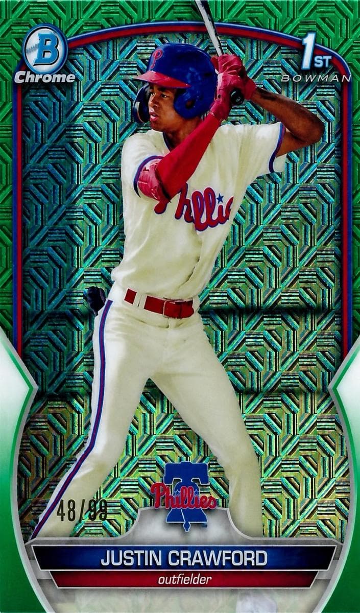 Justin Crawford 2023 bowman Bowman Chrome Prospects